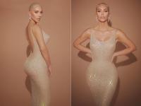 किम कार्दशियन ने पहनी आइकॉनिक ड्रेस, देखने वालों के छूटे पसीने, देखें तस्वीरें - | Met gala 2022 Kim Kardashian in marilyn monroe iconic dress see pics | Latest hollywood Photos at Lokmatnews.in