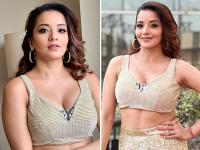 गोल्डन गाउन में मोनालिसा ने बिखेरा अपने हुस्न का जलवा, कैमरे के सामने दिए किलर पोज - | Monalisa flaunts her beauty in a golden gown gave killer poses in front of the camera see photos | Latest television Photos at Lokmatnews.in