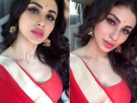 लाल साड़ी में कहर बरपा रही हैं मौनी रॉय, देखें हॉट तस्वीरें - | Mouni Roy turns red hot in saree, pics goes viral on social media, see photos | Latest hot-sexy Photos at Lokmatnews.in