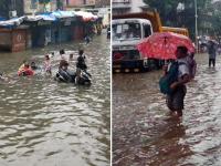 Pics: इस मॉनसून में भी मुंबई बदहाल, घरों में घुसा पानी, स्कूल बंद, यातायात प्रभावित - | Mumbai rains Updates: massive water logging, school closed due to heavy rainfall in mumbai | Latest india Photos at Lokmatnews.in