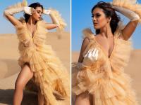 भोजपुरी एक्ट्रेस नेहा मलिक ने रेगिस्तान में कराया फोटोशूट, तस्वीर देख फैंस हुए मदहोश - | Bhojpuri actress Neha Malik did a photoshoot in the desert fans were intoxicated after seeing the picture | Latest bhojpuri Photos at Lokmatnews.in