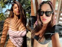 निया शर्मा का मोनोकिनी में दिखा ग्लैमरस अवतार, सिजलिंग लुक से उड़ाए फैंस के होश, देखें तस्वीरें - | Nia Sharma Monokini Photos Flaunts Her Sizzling Curves Pics Goes Viral on Social Media | Latest television Photos at Lokmatnews.in