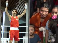 निकहत जरीन ने रचा इतिहास, लगातार दूसरी बार महिला विश्व मुक्केबाजी चैम्पियनशिप में जीता गोल्ड मेडल - | Nikhat Zareen won gold medal in Women World Boxing Championship for the second time in a row | Latest other-sports Photos at Lokmatnews.in