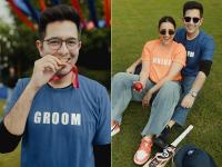 परिणीति और राघव चड्ढा ने खेला क्रिकेट, परिवार संग गेम्स के लिए मजे - | Parineeti Chopra Raghav Chadha playing cricket musical chairs | Latest bollywood Photos at Lokmatnews.in