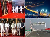 Atal Setu: पीएम मोदी ने सबसे लंबे समुद्री पुल 'अटल सेतु' का किया उद्घाटन, देखें तस्वीरें - | Pm Narendra Modi Inaugurates india longest sea bridge Atal Setu See Pics | Latest india Photos at Lokmatnews.in