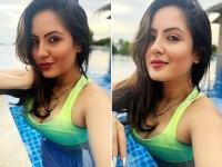 पूल में मस्ती करती दिखीं पूजा बनर्जी, फोटोज में दिखाया ग्लैमरस अवतार - | tv actress Pooja Banerjee was seen having fun in the pool glamorous avatar shown in photos | Latest technology Photos at Lokmatnews.in