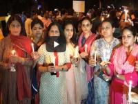 कठुआ और उन्नाव गैंगरेप पीड़िताओं के लिए राहुल गांधी ने किया कैंडल मार्च