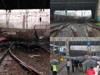 मुंबई: अंधेरी स्टेशन के पास फुटओवर ब्रिज का एक हिस्सा गिरा, देखें तस्वीरें - | In Pics: Gokhale footover bridge collapsed near Andheri Railway Station, Mumbai, Breaking news in Hindi | Latest india Photos at Lokmatnews.in