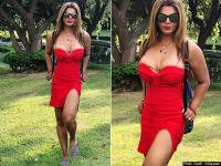 राखी सावंत ने शादी के बाद कराया रेड ड्रेस में हॉट फोटोशूट, तस्वीरों देख रह जाएंगे दंग - | Bollywood actress and reality TV star Rakhi Sawant Hot and Sexy Photoshoot goes viral on Instagram | Latest television Photos at Lokmatnews.in