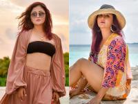 रश्मि देसाई ने समंदर किनारे कराया सिजलिंग फोटोशूट, देखें वायरल तस्वीरें - | Rashmi Desai Glamorous Photoshoot in Bralette Photos Goes Viral see pics | Latest television Photos at Lokmatnews.in