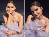 रुबीना दिलैक ने ऑफ शॉल्डर ड्रेस में दिए कातिलाना पोज, तस्वीरें देख फैंस हुए क्रेजी - | Rubina Dilaik gave a killer pose in an lavender off-shoulder gown, fans went crazy after seeing the pictures | Latest television Photos at Lokmatnews.in