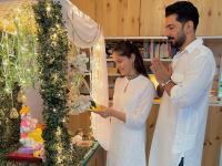 रुबीना दिलैक ने मनाया गणेश चतुर्थी का त्योहार, घर पर की बप्पा की पूजा-अर्चना, देखें तस्वीरें - | Rubina Dilaik celebrated the festival of Ganesh Chaturthi see photos | Latest television Photos at Lokmatnews.in