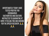 एक्ट्रेस सारा खान हुईं कोरोना पॉजिटिव, इंस्टाग्राम पर पोस्ट शेयर कर दी जानकारी, देखें तस्वीरें - | Sara Khan tests coronavirus positive share post in instagram see viral pics | Latest television Photos at Lokmatnews.in