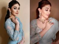 ब्लू साड़ी में शेफाली जरीवाला ने दिखाई कातिलाना अदाएं, देखें तस्वीरे - | shefali zariwala look stunning in blue saree photo went viral on social media | Latest television Photos at Lokmatnews.in