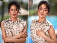 शहनाज गिल ने शॉर्ट ड्रेस में करवाया ग्लैमरस फोटोशूट, पूल किनारे दिए कातिलाना पोज - | Shehnaaz Gill got glamorous photoshoot done in short dress went viral on social media | Latest television Photos at Lokmatnews.in