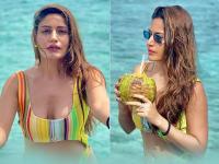 मालदीव में छाया सुरभि चंदना का कातिलाना लुक, स्विमवियर में दिखा सिजलिंग अवतार, देखें तस्वीरें - | Surbhi chandna sizzling photos in stripped monokini from maldives vacation see pics | Latest television Photos at Lokmatnews.in