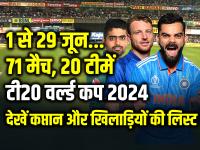 T20 World Cup 2024: 20 टीमों में होगी टक्कर, 71 मैचों का रोमांच, 1 से 29 जून तक, यहां देखें टीम लिस्ट - | T20 World Cup 2024 All Team Squad And Players List Updated vishwa cup t20 | Latest cricket Photos at Lokmatnews.in