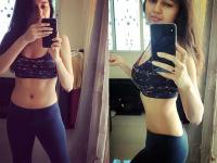 एब्स फ्लॉन्ट करती नजर आईं तेजस्वी प्रकाश, फिटनेस देख दीवाने हुए फैंस - | Khatron Ke Khiladi 10 contestants Tejaswi Prakash flaunts her abs see sizzling pics | Latest television Photos at Lokmatnews.in