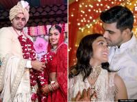 'दंगल गर्ल' और रेसलर बबीता फोगाट ने शेयर की पति विवेक सुहाग संग सालगिरह की तस्वीरें - | Babita Phogat Shares Unseen Wedding Photos Hubby Vivek Suhag First Wedding Anniversary | Latest other-sports Photos at Lokmatnews.in