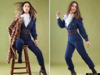 PHOTOS: हिना खानने स्टायलिश अंदाजात केलं फोटोशूट, चाहते झाले फिदा - Marathi News | Hina khan looks glamrous in blue outfit latest photoshoot goes viral on social media amp | Latest filmy Photos at Lokmat.com