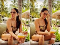 किम शर्मा गोल्डन ड्रेसमध्ये दिसली खूप स्टनिंग, फोटो होतायेत व्हायरल - Marathi News | Kim Sharma Mohabbatein actress photos in golden avatar goes viral on social media | Latest filmy Photos at Lokmat.com