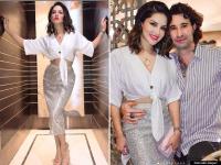 सनी लिओनीने नवरा डॅनियल वेबरसोबत सेलिब्रेट केले न्यू इअर, शेअर केले फोटो - Marathi News | Sunny Leone looks stunning, New Year dinner with husband Daniel Weber | Latest filmy Photos at Lokmat.com