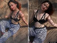 संजिदा शेखच्या या फोटोंची रंगलीय सोशल मीडियावर चर्चा, दिसतेय खूपच क्यूट - Marathi News | Sanjeeda Shaikh glamorous picture on social media | Latest filmy Photos at Lokmat.com