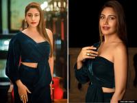 नागिन एक्ट्रेस सुरभि चंदना ने शेयर की लेटेस्ट ग्लैमरस तस्वीरें, डार्क ग्रीन कलर की ड्रेस में दिखा स्टाइलिश अंदाज - | naagin fame Surbhi Chandna glamorous photos looks stylish in dark green color dress | Latest television Photos at Lokmatnews.in