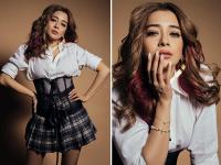 टीना दत्ता ने कराया ग्लैमरस फोटोशूट, मिनी स्कर्ट पहन दिए किलर पोज, देखें तस्वीरें - | Tina Dutta did a glamorous photoshoot wearing a mini skirt gave killer pose see photos | Latest television Photos at Lokmatnews.in