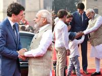 तस्वीरें: पीएम मोदी ने जस्टिन ट्रूडो के क्यूट बच्चों से इस अंदाज में की मुलाकात - | pm narendra modi meet justin trudeau children's, see pics photos | Latest politics Photos at Lokmatnews.in