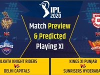 KKR vs DC, KXIP vs SRH Predicted Playing 11, IPL 2020: जानिए किसका पलड़ा भारी, होगा कड़ा मुकाबला