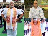 International Yoga Day 2022: योग दिवस पर मैसूर में पीएम मोदी ने 15 हजार लोगों के साथ किया योग, राजनाथ सिंह और सीएम योगी ने भी योग दिवस पर लोगों को दी बधाई - | International Yoga Day 2022 PM Modi did yoga with 15,000 people in Mysore Rajnath Singh and CM Yogi also congratulated people on Yoga Day | Latest india Photos at Lokmatnews.in