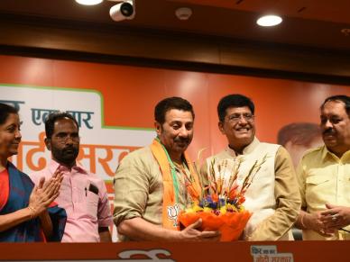 सनी देओल को बीजेपी ने गुरदासपुर से दिया टिकट, किरण खेर चंडीगढ़ से लड़ेंगी चुनाव