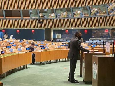 Counting begins for the UNSC non-permanent member seat election (Photo Source- ANI) Counting begins for the UNSC non-permanent member seat election (Photo Source- ANI)