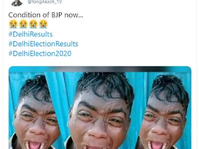 Delhi Assembly Election Result 2020 Social Media Reaction (Photo Credit: Twitter)