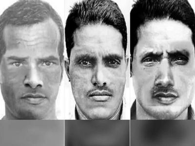 हापुड़ में छह साल की बच्ची के साथ रेप: आरोपी के तीन स्कैच, जो पुलिस ने जारी किए थे।