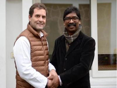 हेमंत सोरेन और राहुल गांधी (फाइल फोटो)