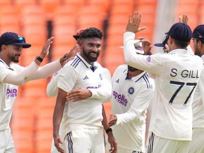 India vs West Indies 1st Test Match: इंडीज 162 पर आउट, अहमदाबाद में सिराज, बुमराह और कुलदीप ने किया धमाल