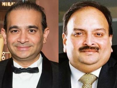 भारतीय बैंकों को चूना लगाकर विदेश भागने वाले नीरव मोदी और मेहुल चोकसी (दाएं) जैसे कई कारोबारियों को अदालतें भगोड़ा घोषित कर चुकी हैं।