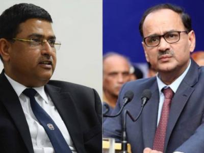 राकेश अस्‍थाना (बायें) और <a href='https://www.lokmatnews.in/topics/alok-verma/'>आलोक वर्मा