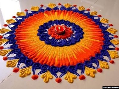 choti diwali 2022 rangoli | choti-diwali-2022-rangoli | Latest spirituality Photos at Lokmatnews.in