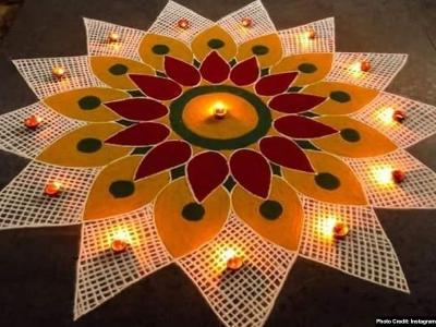 latest rangoli designs for diwali 2022 | latest-rangoli-designs-for-diwali-2022 | Latest spirituality Photos at Lokmatnews.in