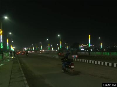 74th Republic Day Tawi bridges in Jammu illuminated in tricolour on the eve of Republic Day | 74th-republic-day-tawi-bridges-in-jammu-illuminated-in-tricolour-on-the-eve-of-republic-day | Latest india Photos at Lokmatnews.in