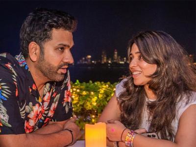 शादी की सालगिरह पर रोहित हुए रोमांटिक, पत्नी रितिका संग शेयर की तस्वीरें