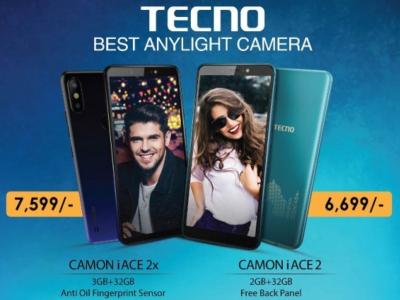 Tecno launched Camon iACE 2 and Camon iAce 2x