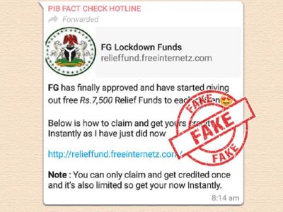 WhatsApp viral Message (Photo source-PIB) WhatsApp viral Message (Photo source-PIB)