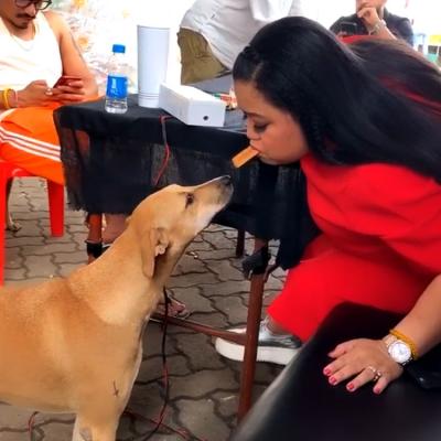 SEE PICS! Comedian Bharti Singh feeds stray dog from her mouth pics ...