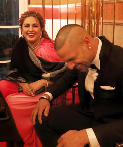 Shikhar Dhawan with huma qureshi | shikhar-dhawan-with-huma-qureshi | Latest bollywood Photos at Lokmatnews.in