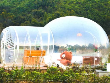 china: Bubble Transparent Hotel, made for bringing nature closer | प्रकृति के करीब लाने के लिए बना बबल पारदर्शी होटल, दिखेगा शानदार नजारा
