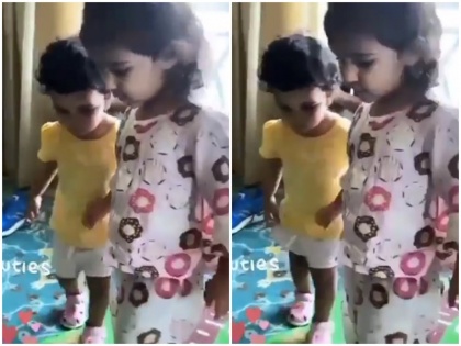 India vs England: ajinkya rahane and rohit sharma daughters play together, video goes viral | IND vs ENG: रोहित शर्मा-अजिंक्य रहाणे की बेटियों का 'क्यूट वीडियो' वायरल, एक साथ खेलते आईं नजर